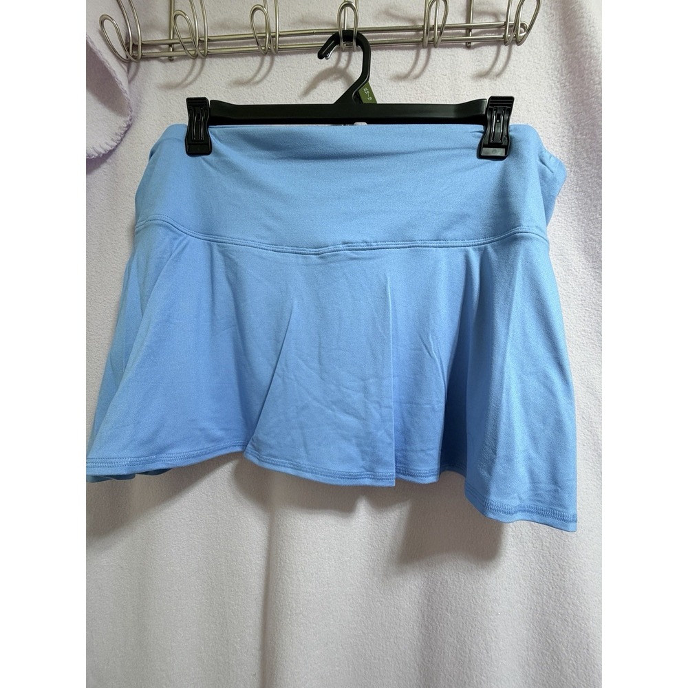 NWT Time & Tru Women's XL Maternity Light Blue Athletic Mini Skort‎ Pregnancy